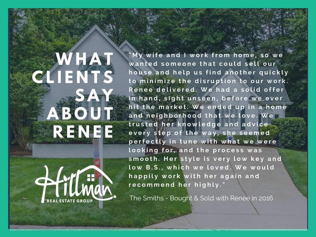 Renee Hillman & Hillman Real Estate Group Review - The Smith Family - Raleigh, NC