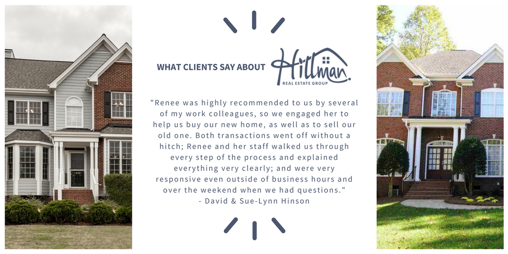 Review of Renee Hillman and Hillman Real Estate Group in Raleigh, NC